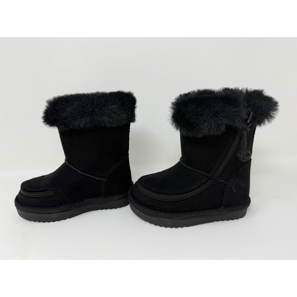 Billy Footwear Kids Toddler Cozy II Black Fur Trim Winter Boots Size 5M US - Picture 2 of 6